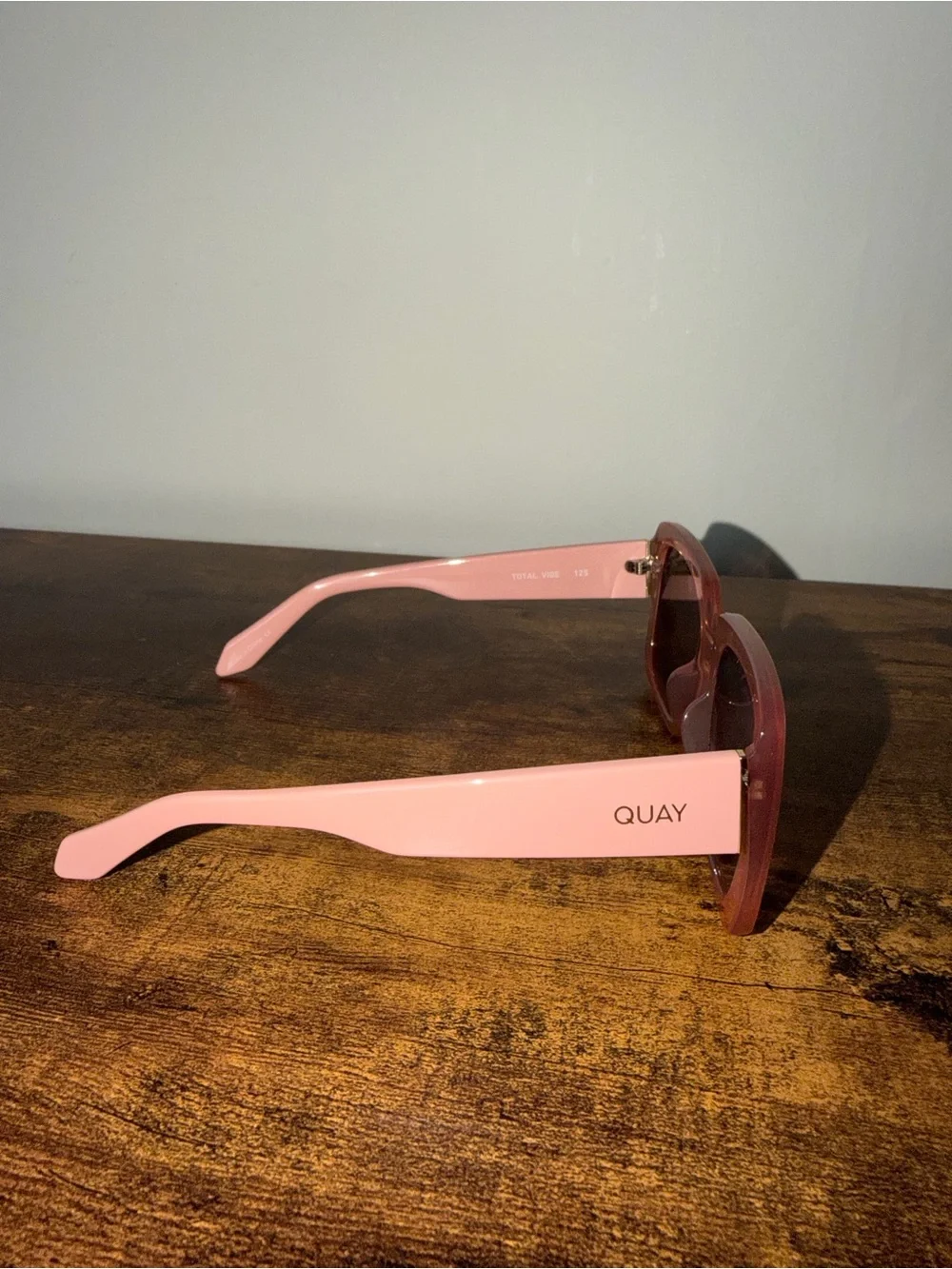 Quay Australia Total Vibe Style Pink Square-Frame Sunglasses